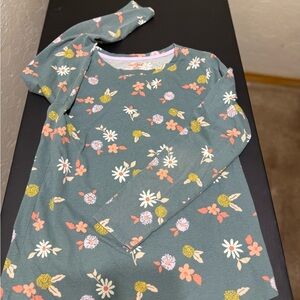 Cat & Jack Green Floral Long Sleeve T-Shirt Girls XXL